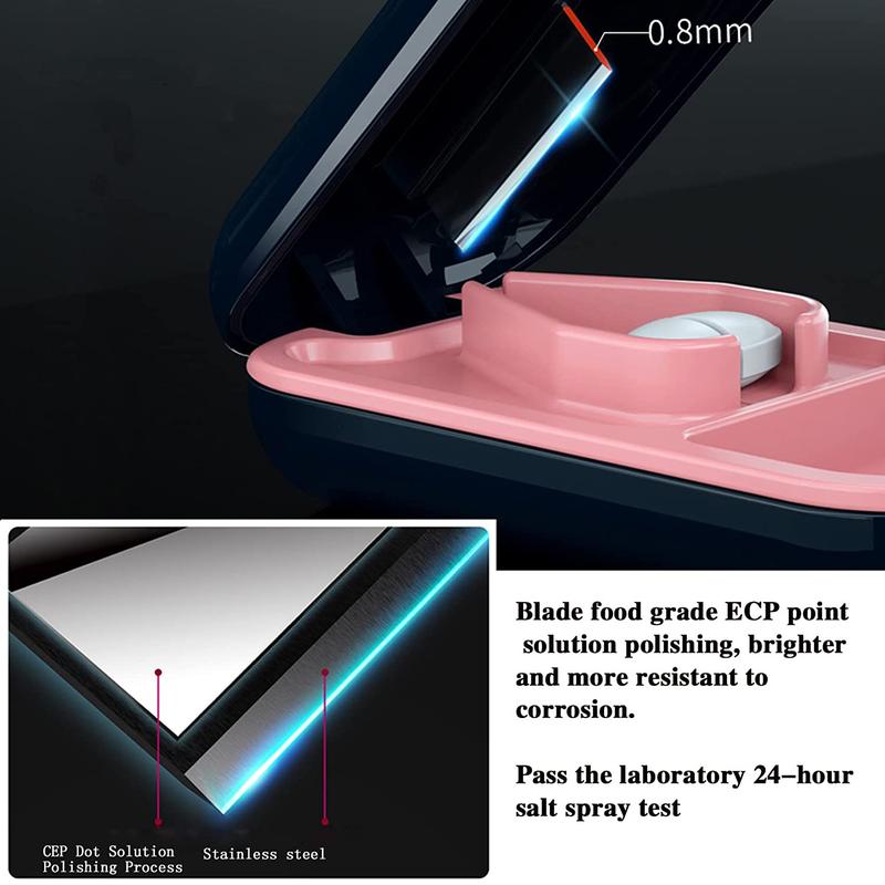 Compact Pill Cutter & Splitter - Perfectly Cut Small & Large Pills Anywhere 1