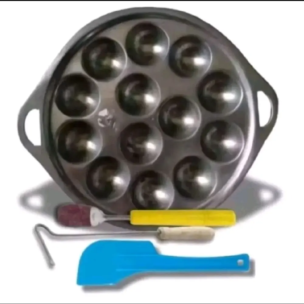 CETAKAN TAKOYAKI /CETAKAN TELUR PUYUH 12LUBANG PLUS PENGAIT