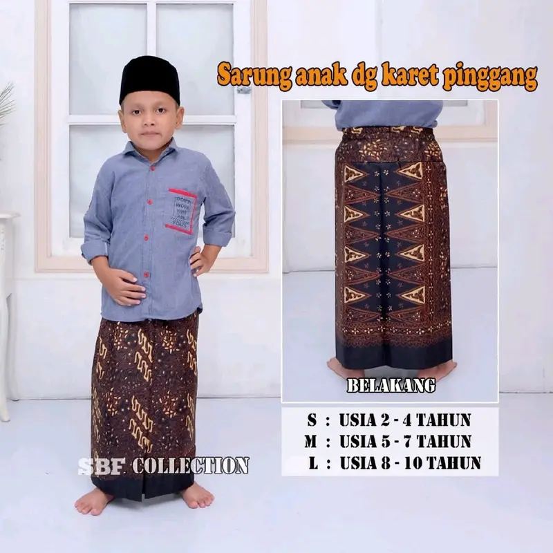 SARUNG ANAK INSTAN/SARUNG ANAK TK - SD /SARUNG ANAK USIA 2 - 10th 5