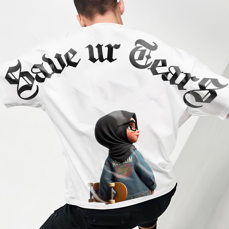 (REKOMENDASI) BISALO-136 Kaos Pria Wanita motif "SAVE UR TEARS" Bahan katun combed Digital Printing Kaos Distro Combed Atas Printing - pakaian wanita - pakaian pria - baju pria - atasan wanita pria - kaos oversize 4