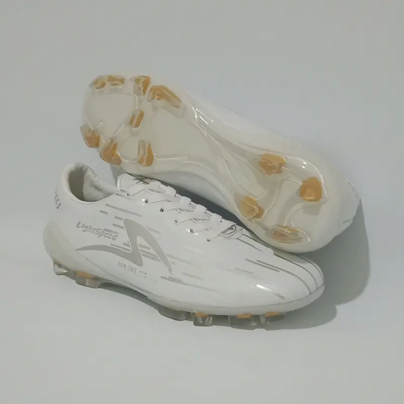 Sepatu Bola Specs Lightspeed Reborn FG Black Pale Gold Free Box - Boots 3
