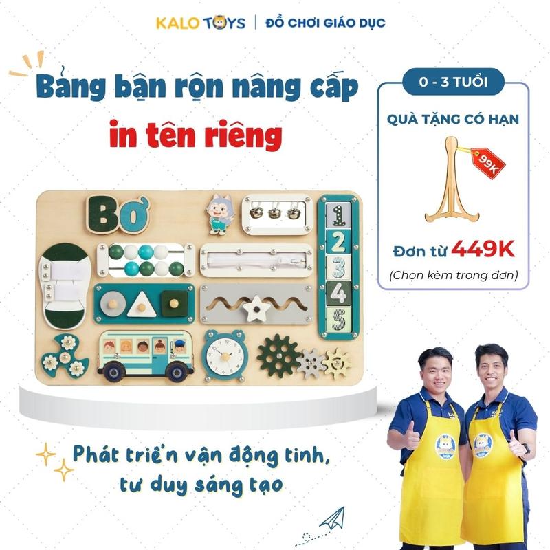 [HỎA TỐC] Bảng bận rộn  NÂNG CẤP, Đồ Chơi Montessori cho bé 0-3 tuổi hỗ trợ phát triển trí tuệ BB51 - Kalotoys