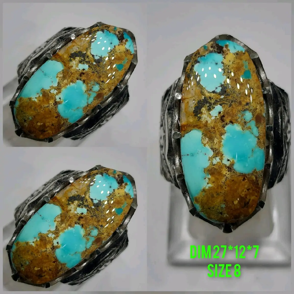 Batu cincin pirus Persia original iranian kualitas terjamin
