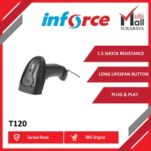 INFORCE BARCODE SCANNER T120 1D USB WIRED KABEL WITH CABLE HANDHELD