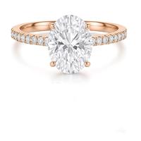 Gambar BLAKE - Oval Lab Grown Diamond Ring in 18K / 750 Gold. IGI / GIA Cetified dari HeavenlyNirwana Kab. Tangerang 1 Tokopedia
