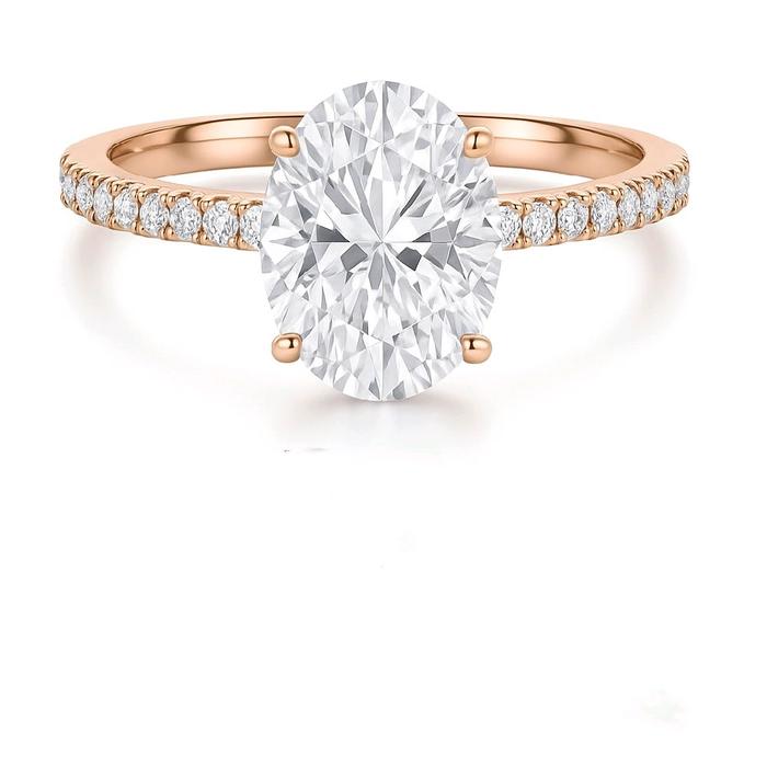 Gambar BLAKE - Oval Lab Grown Diamond Ring in 18K / 750 Gold. IGI / GIA Cetified dari HeavenlyNirwana Kab. Tangerang Tokopedia