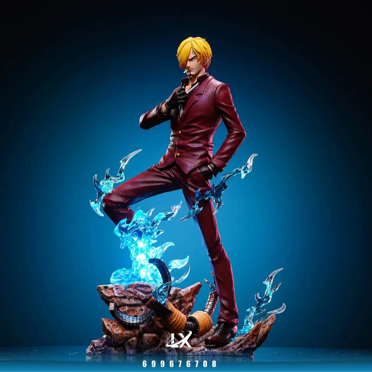 (LED) Action Figure One Piece Sanji By LX Studio Toy