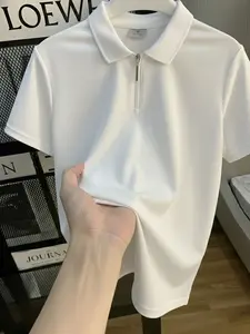 Kaos Polo Shirt Pria Kerah Lengan Pendek Zipper Bahan Nyaman Cocok untuk Berbagai Kesempatan dengan Fitur Fungsional dan Gaya Anda Cowok Distro Krah