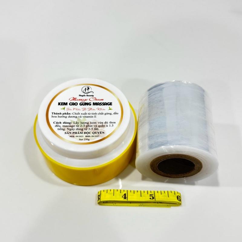 Kem Cao Gừng Massage 250g Cuộn 7cm- Huyền Beauty Shop