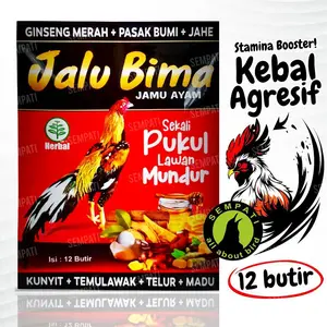 SEMPATI Jamu Ayam Jalu Bima Sempati Vitamin Ayam Laga Aduan Petarung Ayam Sakit Tedun Berak Kapur Hijau Lumpuh Jamu Herbal Komplit Nutrisi Lengkap Fit
