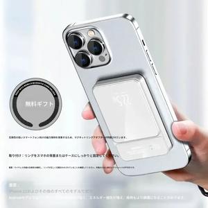 10000mAh 磁気ワイヤレス充電器モバイルバッテリー、急速充電＆PD、デュアルUSBポート、LEDディスプレイ、コンパクトなトラベルバッテリーパック