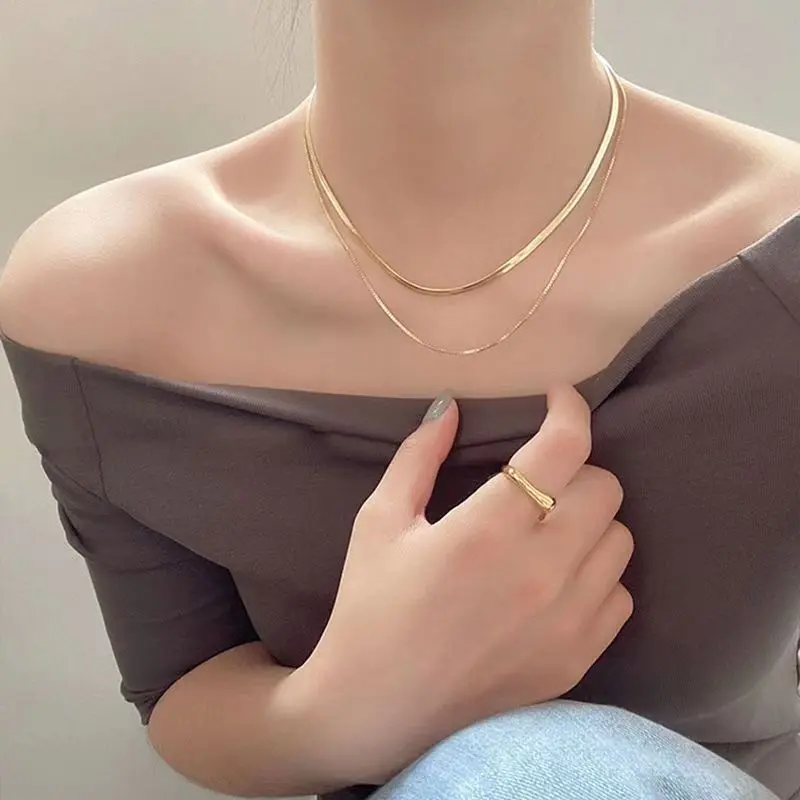 Snake Bone Chain - Fashion & Feng Shui Lock | Titanium Steel Necklace
