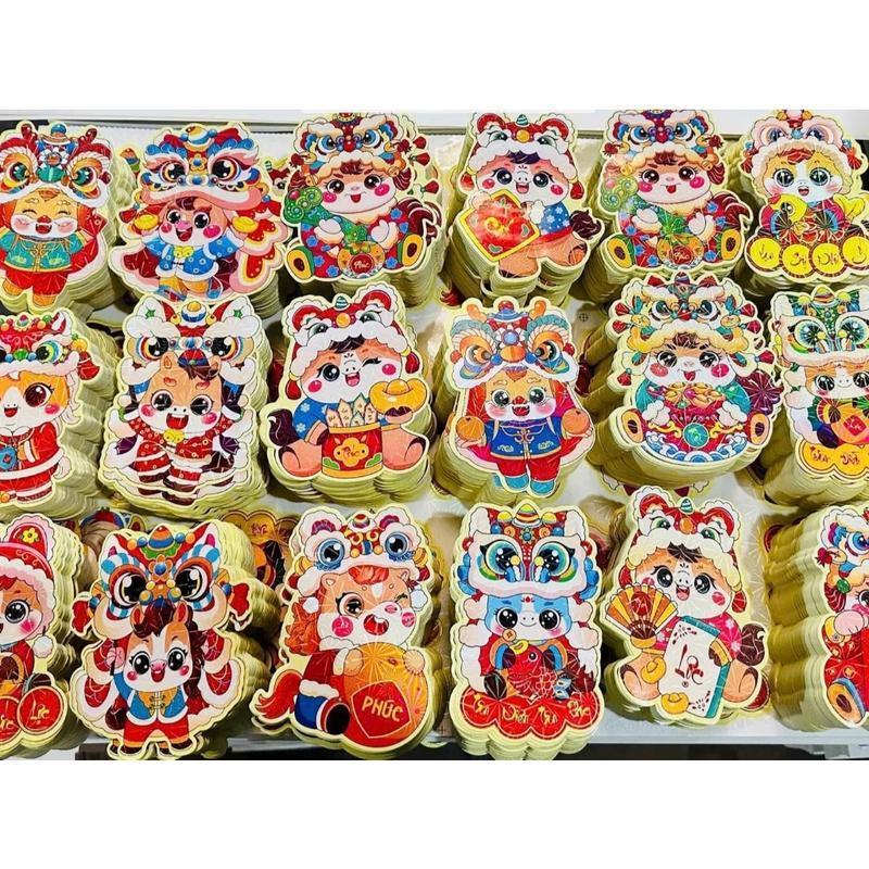 [Combo 50-100] Phong Bao Lì Xì ChiPi Phản Quang Tết Bính Ngọ 2026 Siêu Cute Và Dễ Thương, Họa Tiết 3D Lấp Lánh, Chất Liệu Giấy Cực Dày, Bóng Mịn Màng