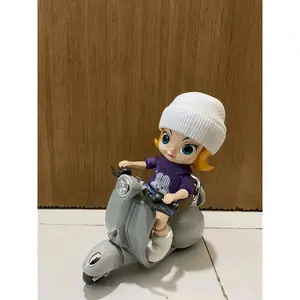 MAINAN ROBOT BICYCLE ANAK MOTOR VESPA LAMPU Sepeda Control Remote Toys