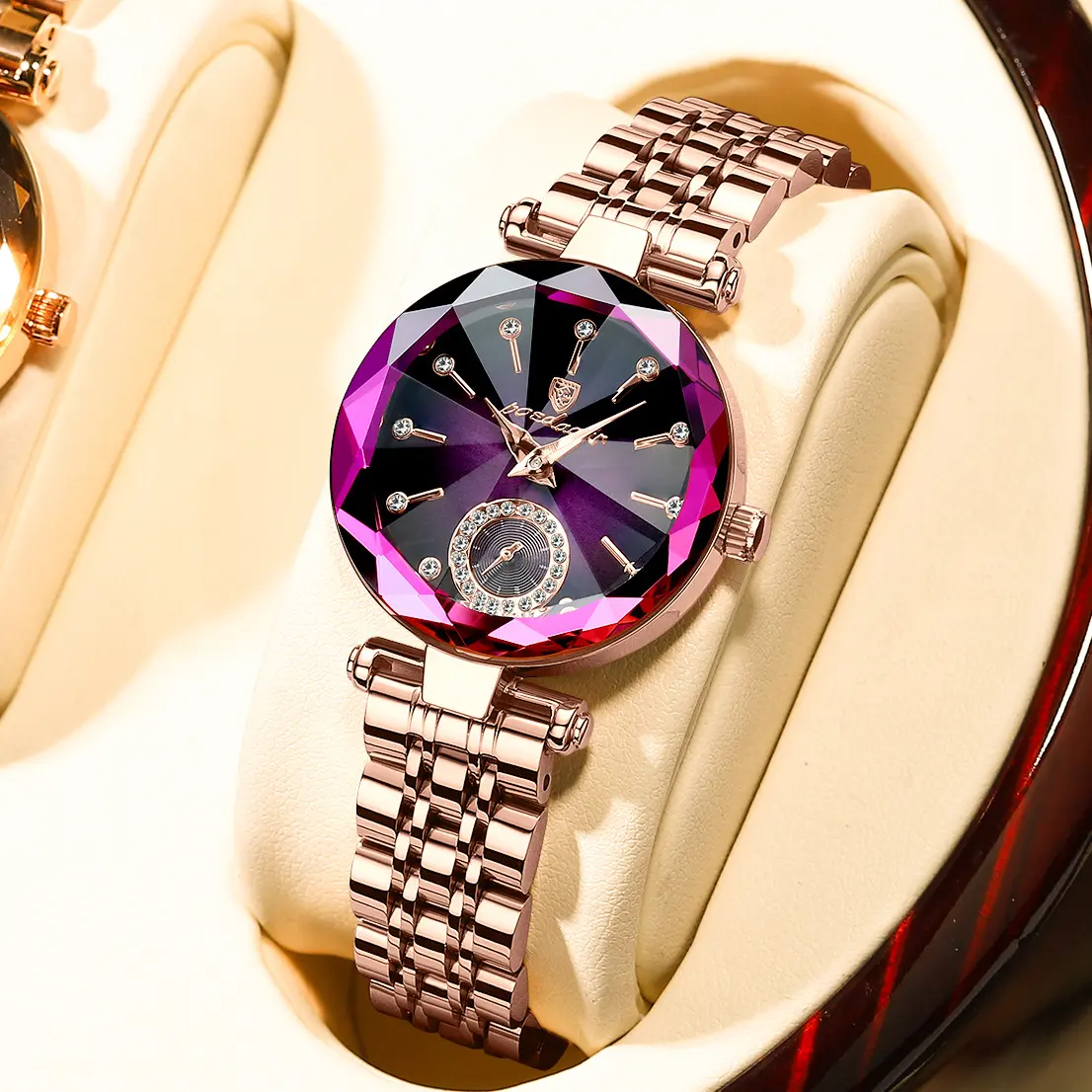Fashionable ladies' watch, ultra-thin, casual, waterproof, quartz watch, wristwatch, steel strap