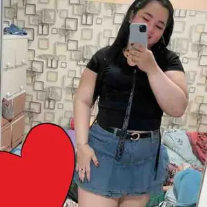 Rok denim gaya Korea wanita ukuran besar pinggang tinggi rok A-line rok denim ukuran besar