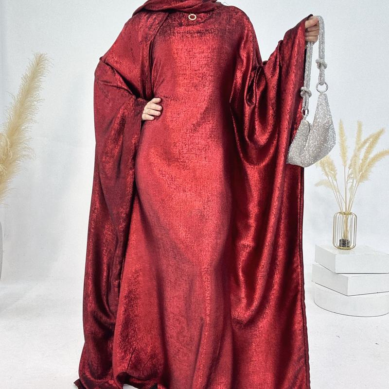 Product Introduction of Shimmer Butterfly abaya ,Batwing shinny abaya, Butterfly caftan Plus size elegant dress 10