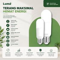 Gambar Luma - Bundling Hemat Isi 4PCS Lampu Led Stick P-Bulb 15W 15 Watt Putih / Kuning Lampu Bohlam LED Rumah SNI Henat Listrik - 9W, Kuning (Warm White) dari Luma Store Kota Tangerang 4 Tokopedia