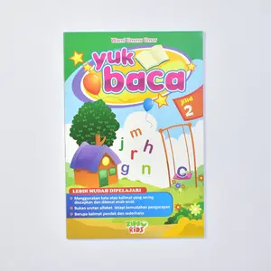 Ummu Umar Ziddu Kids Yuk Baca Buku Belajar Membaca Anak TK Metode Mudah Usia Pra-Sekolah SD Jilid 2 Warni Ukuran 14x20.5 cm Tebal 56 52 42 56 Hal Isi HVS 70 gram Cover Art Paper 120 gram