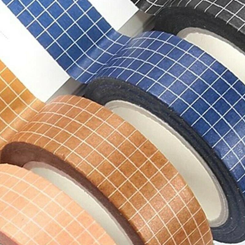 Product Introduction of 10M Square Solid Color Paper Tape Handbook Diary Border Decoration Sticker Grid Tape 14