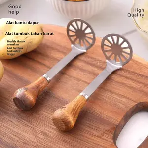 Alat Tumbuk Kentang Bahan Baku Baja Tahan Karat Mudah Masuk Menekan Kualitas Tinggi