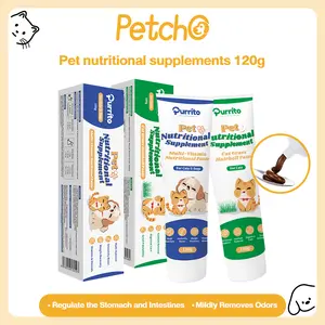 Purrito Pasta Vitamin Kucing Anjing 120g Malt Anti Hairball dan Multivitamin Suplemen Kucing Anjing