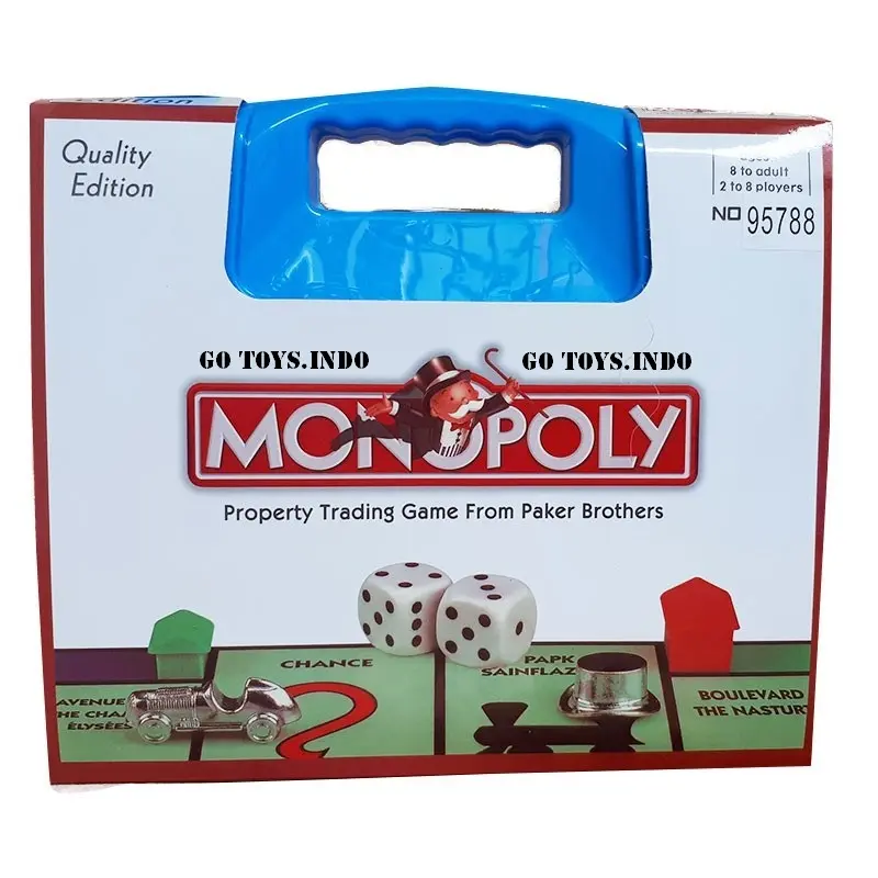 MONOPOLY KOPER BOARD GAME KELUARGA MONOPOLI/MONOPOLY KUALITAS IMPORT/KUALITAS TEBAL BAGUS 4