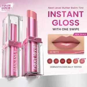 Hanasui Next Level Butter Balm - Glossy Lip Balm Melempabkan Bibir Gloss