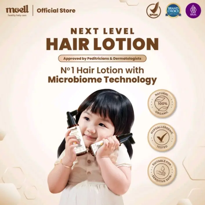 Moel Hair Lotion - Nurish Hair - Menutrisi Rambut