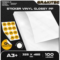 Gambar Sticker Vinyl A3+ 100 Lembar Glossy | Matte | Transparant PET | PP | Hologram Rainbow Glitter Silver Pelangi Pasir Digital Print Laser Toner Plastik Vinil Anti Air Tidak Mudah Sobek Stiker Grakitec - Glossy PP 100L dari Grakitec Kota Administrasi Jakarta Barat 5 Tokopedia