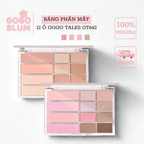 GOGO TALES Bảng Phấn Mắt Và Má Hồng 12 Ô GOGO TALES Eyeshadow Nhũ Mắt Tông Màu Pastel Oil Painting Women Cosmetic GT642 Mỹ Phẩm Trang Điểm Nữ GOGOTALESOFFICIAL