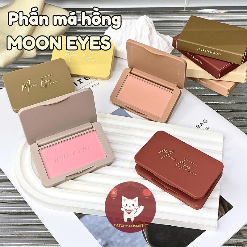 Phấn Má Hồng Moon Eyes Đơn Sắc Mịn Lì Tự Nhiên, Matte Blush, 6.5g