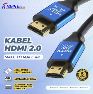 Minipro Kabel HDMI Male to Male 4K HD 60Hz 1.5M 2M 3M 5M 10M 15M