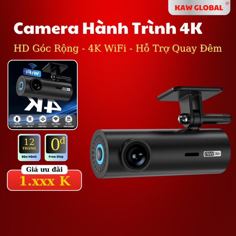 Kaw Camera Hành Trình 4K WiFi Không Màn Hình 2160P HD Góc Rộng Siêu Nét Hỗ Trợ Quay Đêm SA220 GC4653 170 Độ 3D G 3D Bảo Hành 12 tháng