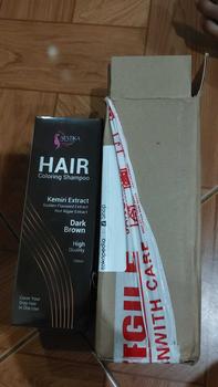 Product Review of [Promo Spesial] Aestika Dark Brown Hair Coloring Shampoo - Pewarna Rambut Beruban Kering Red Extract from H**a 1