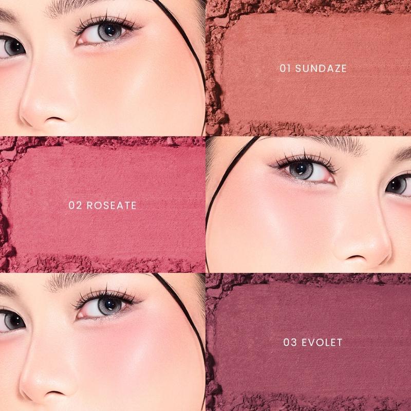 Hanasui Next Level Bouncy Blush - Super Bouncy Blush Long Lasting Blendable Easy To Use Powder Blush 4