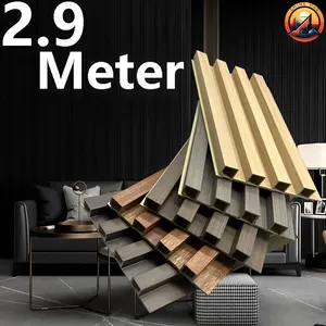 WPC WOODPANEL 290CM X 16CM / WPC PANEL PREMIUM BAHAN PVC DEKORASI / DECOR / RUMAH / RUANGAN / CAFE / HOTEL / SALON