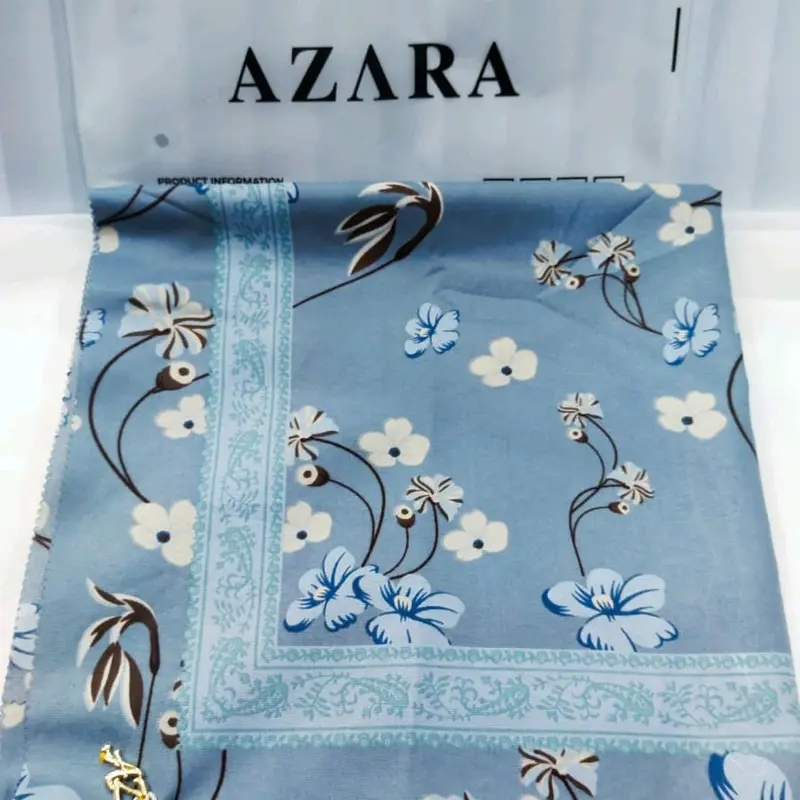 segi empat azara motif bisa buat seragam Jilbab 0
