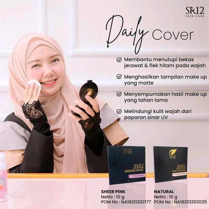 Daily Cover Bedak Padat SR12 Powder Wajah 3