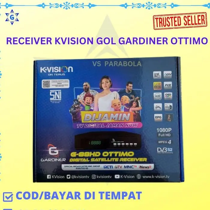 Receiver Kvision Gol Gardiner Ottimo Rca Stok Terbatas  -