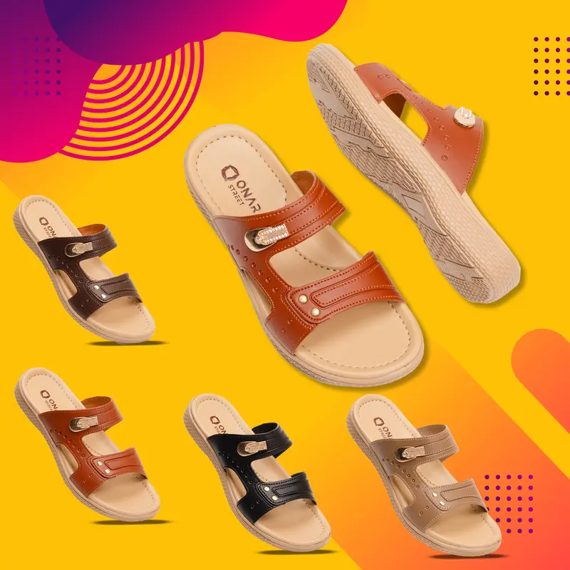Sandal Selop Wanita Non Slip Sendal Slop Cewek Kode W-5 Karet sendal  murah 0