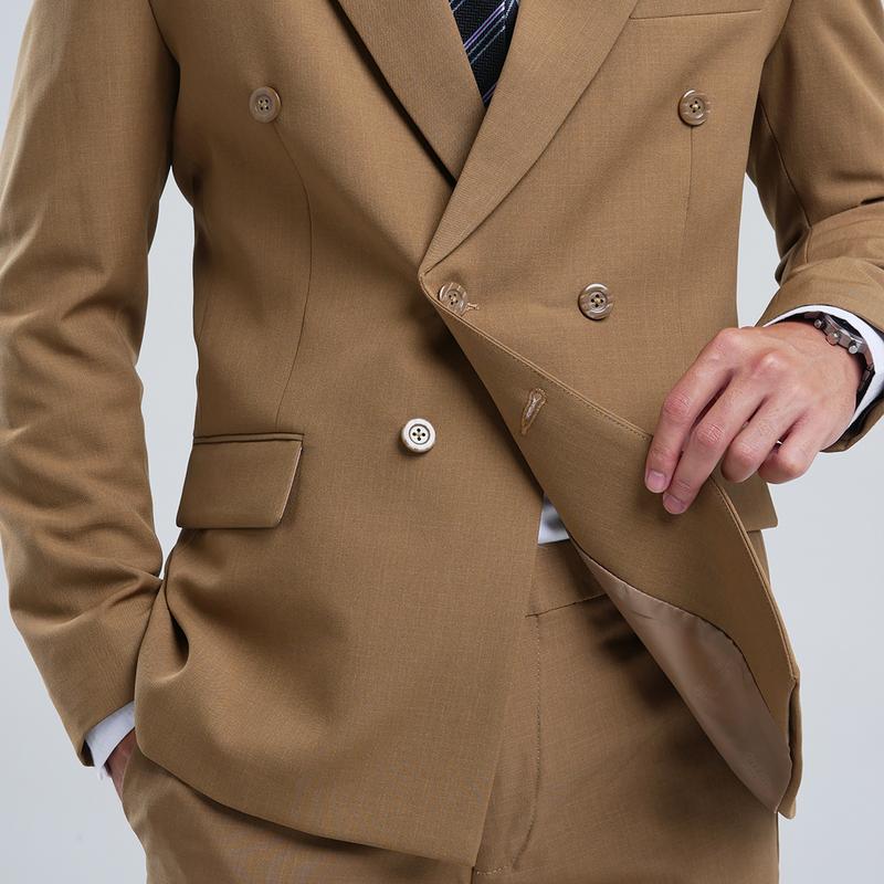 Mubeng - Elegant Jas Double Breasted Slimfit Wool Italy 3