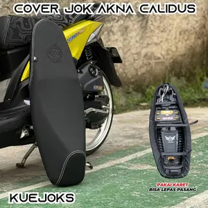 Akna Calidus Cover Jok Motor Bahan Premium Carbon Catur 3D Jaitan Tengah Stylish & Nyaman