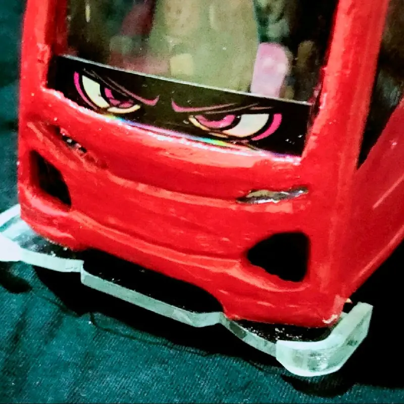 Winglet Akrilik Miniatur mini, mainan Bus Toy 3