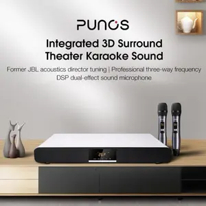 Punos PS-26Pro Karaoke Home Theater TV SoundBar Set with Mic