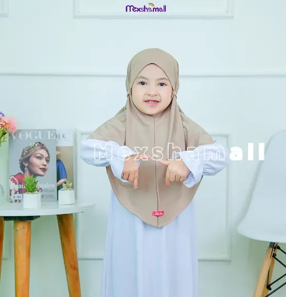 Hijab Bergo Tali Jersey Shamira Kerudung Ayna Anak Hits Simple Ternyaman Jilbab Instan Muslim Polos Sekolah Anak Sekolah 3