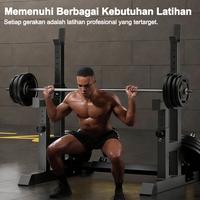 Gambar Adjustable Squat Rack Stand – Rak Jongkok / Barbel Rack untuk Latihan Gym, Kuat & Stabil, Bisa Diatur Tinggi - Beban 500kg dari KEEP GOING MAX Kab. Tangerang 5 Tokopedia
