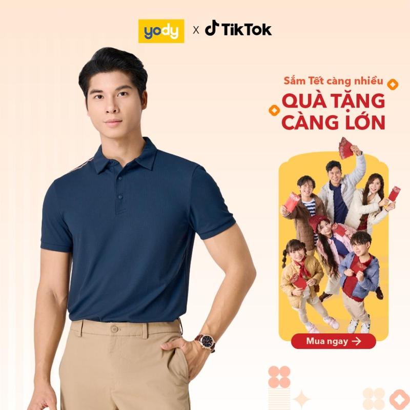 Áo Polo Nam YODY Thể Thao Waffle In Vai Dễ PHối Đồ Thanh Lịch MAPO25A371