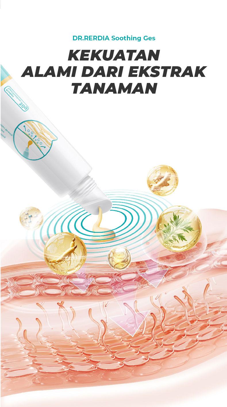 [Stok Tersedia] DR.RERDIA Gel Soothing dengan Ginseng, Jahe, dan Artemisia – Perawatan Lembut untuk Kaki Anda
