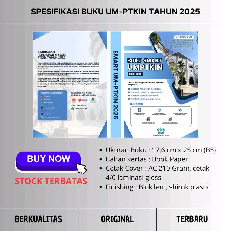 VERSI TERBARU SUKSES UM-PTKIN 2025 | Buku Paket SMART UM-PTKIN | Persiapan SSE Tes UM-PTKIN 2025 8